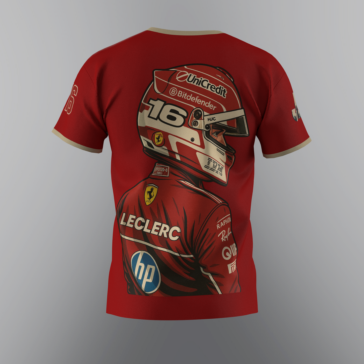 Maglietta Charles Leclerc Tifosi Ferrari – Unisex