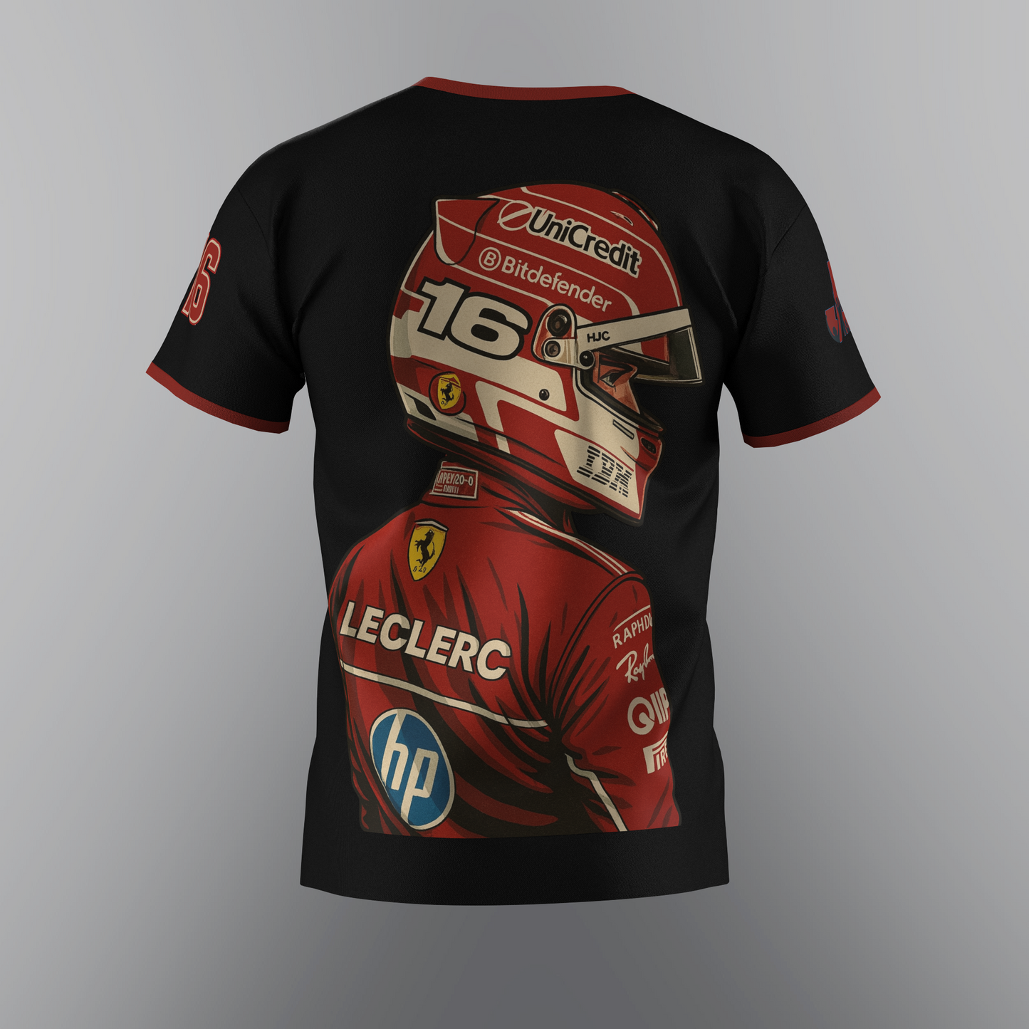 Maglietta Charles Leclerc Tifosi Ferrari – Unisex